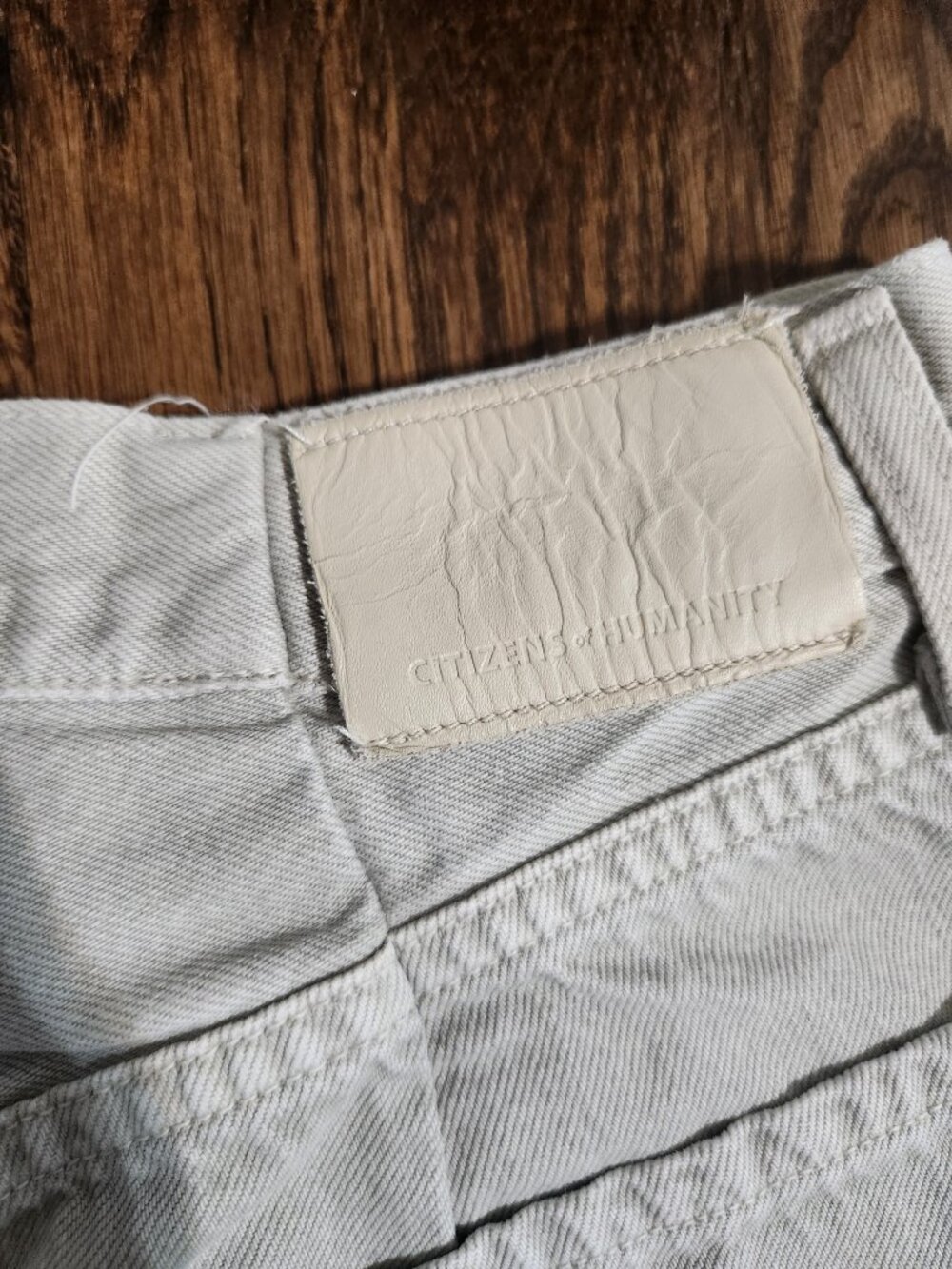 Citizens of Humanity Horseshoe Barrel Wide Leg Jeans Light Grey size 27 - Picture 9 of 10